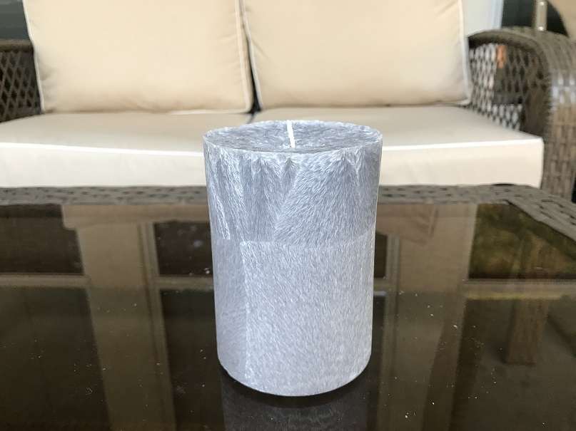 Round Container Candle Two Palm Wax